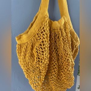 Mustard Yellow Net Bag